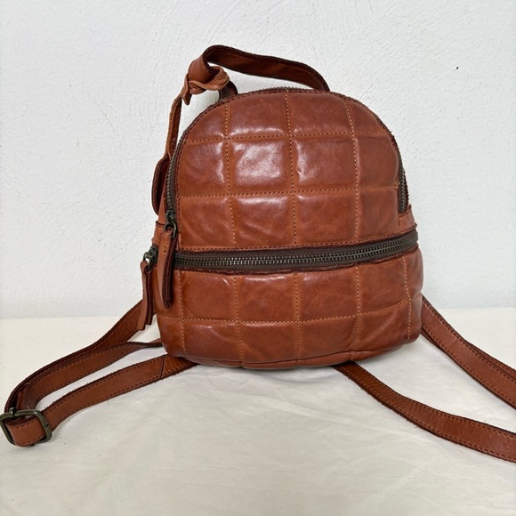 Harbour 2nd Cognac Tan Leather Backpack Harbour 2nd Backpack  main image 3